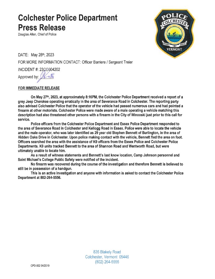 CPD Press Release